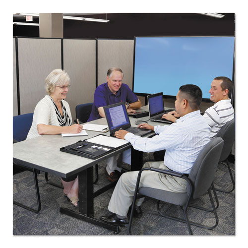 Image of Workfit™ By Ergotron® Workfit-B Sit-Stand Base, Up To 88 Lb, 42" X 26" X 32" To 51.5", Black