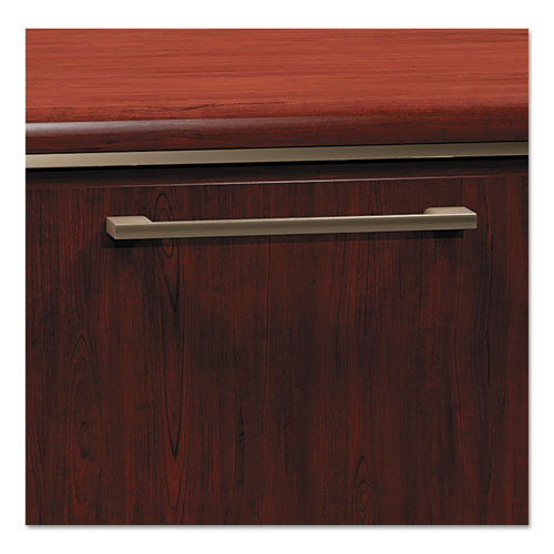 Image of Enterprise Collection Double Pedestal Desk, 60" x 28.63" x 29.75", Harvest Cherry, (Box 1 of 2)