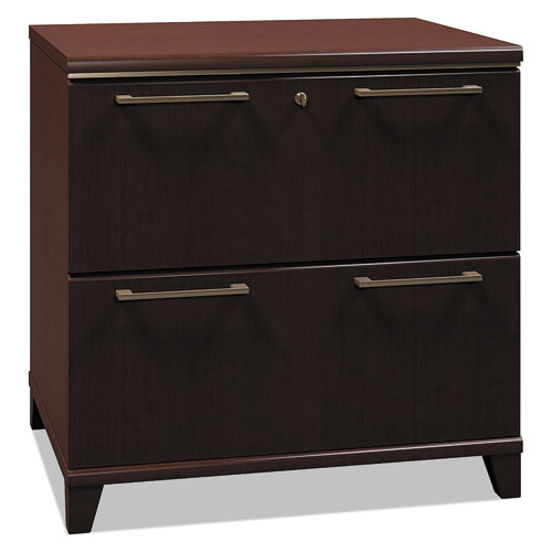 Enterprise Collection Two-Drawer Lateral File, 30w x 23.13d x 29.75h, Mocha Cherry | by Plexsupply