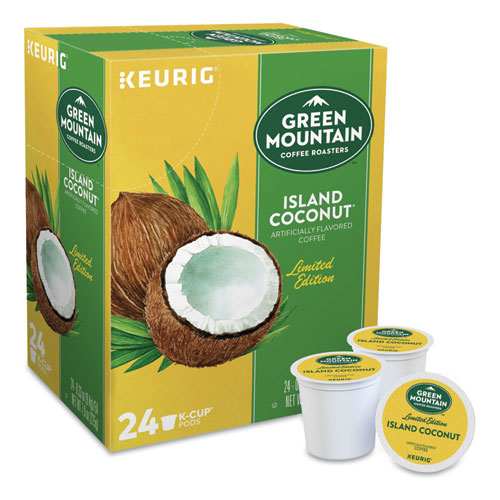 Image of Island Coconut Coffee K-Cup Pods, 24/Box