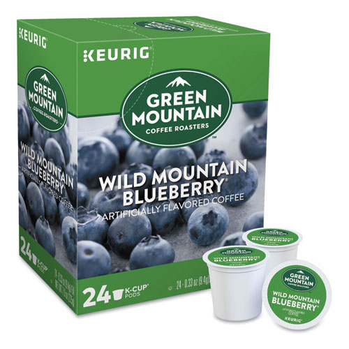 Fair Trade Wild Mountain Blueberry Coffee K-Cups, 24/Box