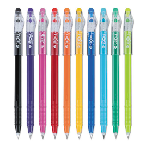FriXion ColorSticks Erasable Stick Gel Pen, 0.7mm, Assorted Ink/Barrel, 10/Pack