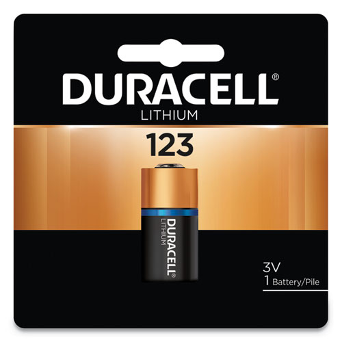 Duracell® Specialty High-Power Lithium Batteries, 123, 3 V, 4/Pack