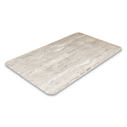Crown Cushion-Step Surface Mat, 36 X 72, Marbleized Rubber, Gray