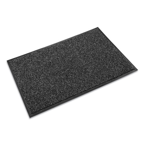 Image of Crown Cross-Over Indoor/Outdoor Wiper/Scraper Mat, Olefin/Poly, 36 X 60, Gray