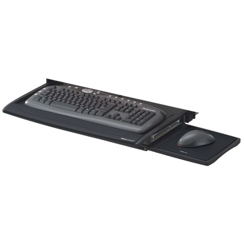 Image of Deluxe Keyboard Drawer, 20.5w x 11.13d, Black