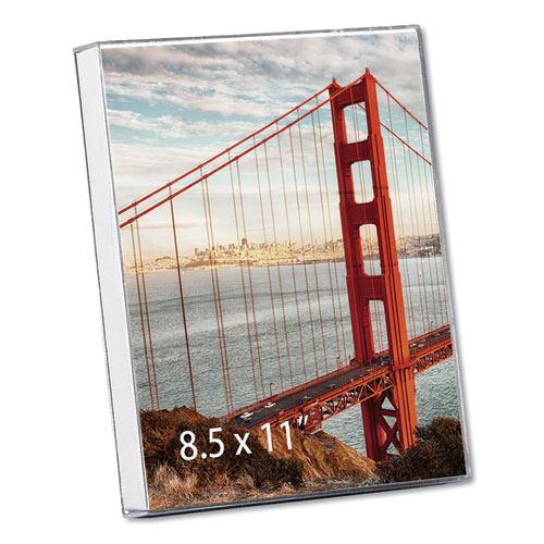 Image of Clear Box Frame, Plastic, 8.5 x 11 Insert, Clear