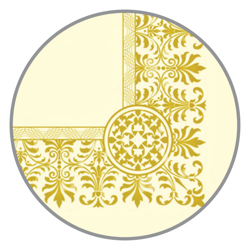 Premium Certificates, 8.5 x 11, Ivory/Gold with Fleur Gold Foil Border, 15/Pack
