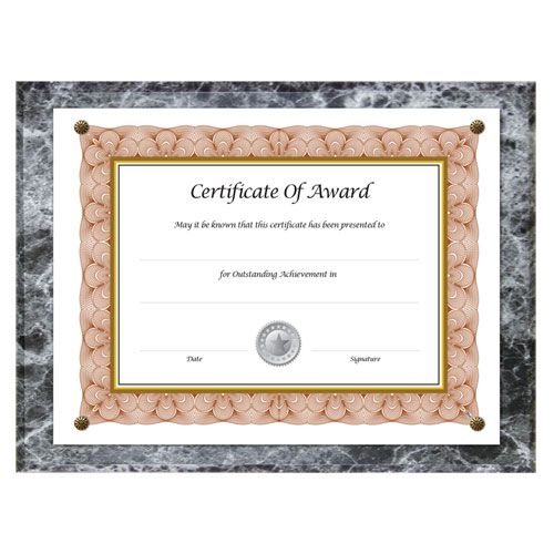 Image of Award-A-Plaque Document Holder, Acrylic/Plastic, 10.5 x 13, Black