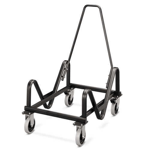 Utility Cart with Locking Doors, Plastic, 3 Shelves, 200 lb Capacity,  33.63 x 18.63 x 37.75, Black