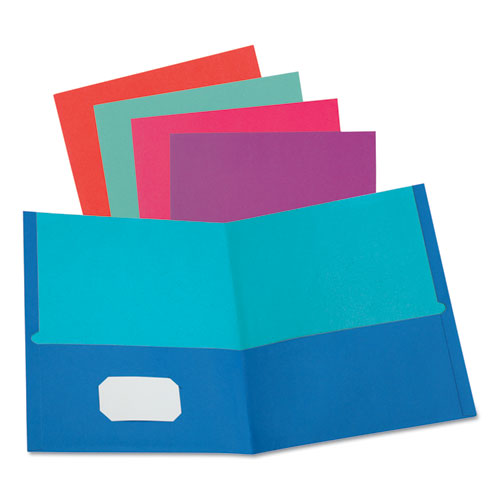 TWISTED TWIN TEXTURED POCKET FOLDERS, LETTER, ASSORTED, 10/PACK, 20 PACKS/CARTON
