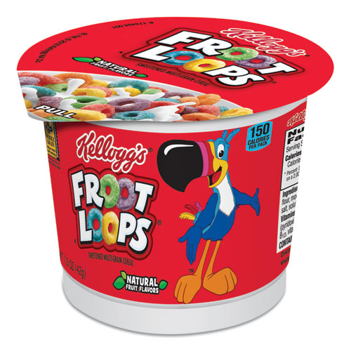Kellogg's® Froot Loops Breakfast Cereal, Single-Serve 1.5 oz Cup, 6/Box