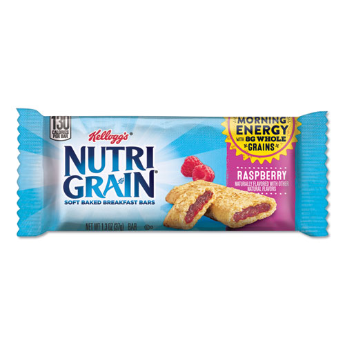 Image of Kellogg'S® Nutri-Grain Soft Baked Breakfast Bars, Raspberry, Indv Wrapped 1.3 Oz Bar, 16/Box