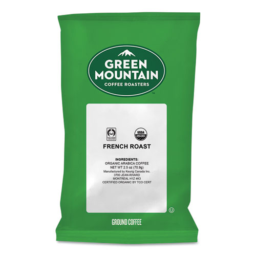 Image of Green Mountain Coffee® French Roast Coffee Fraction Packs, 2.2Oz, 50/Carton