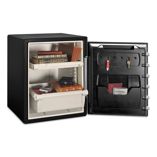 Image of Sentry® Safe Fire-Safe With Combination Access, 2 Cu Ft, 18.6W X 19.3D X 23.8H, Black