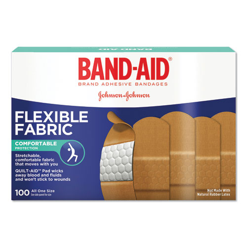 Flexible Fabric Adhesive Bandages, 1" X 3", 100/box