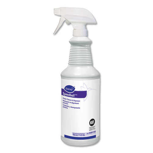 Image of Diversey™ Speedball Heavy-Duty Cleaner, Citrus, Liquid, 1Qt. Spray Bottle, 12/Ct