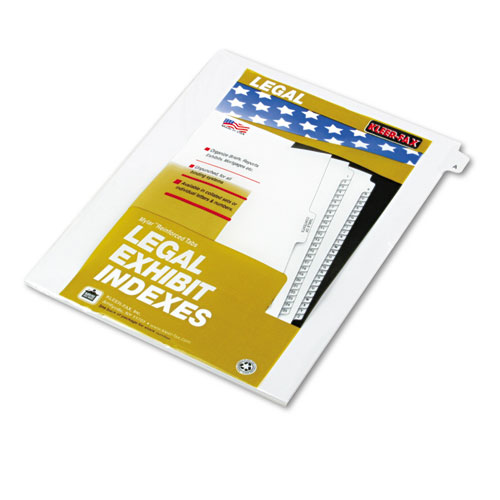 Kleer -Fax Exhibit Index Dividers " A " Tabs - 8.5" x11 Letter - White 25/Pk