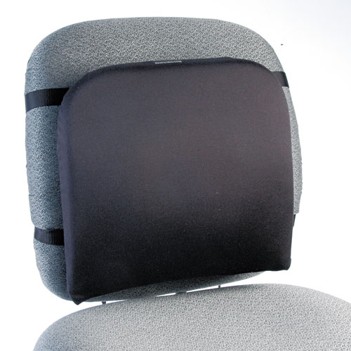 Kensington® Memory Foam Backrest, 16 X 12 X 16, Black