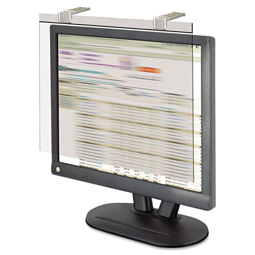 LCD Protect Privacy Antiglare Deluxe Filter, 17"-18" LCD, Silver | by Plexsupply