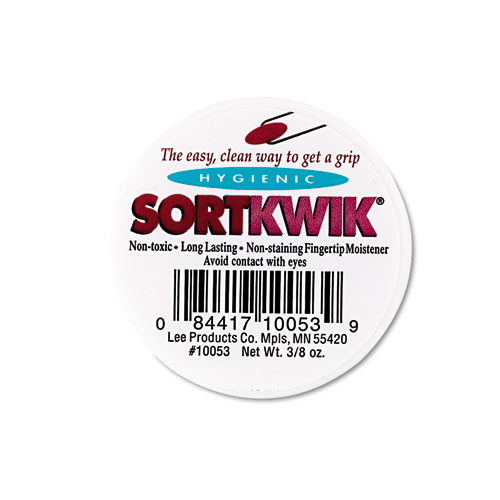 Sortkwik Fingertip Moisteners, 3/8 Oz, Pink, 3/pack