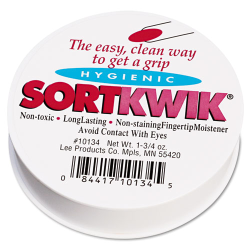 Sortkwik Fingertip Moisteners, 1 3/4 oz, Pink | by Plexsupply