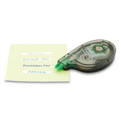 Image of MONO Correction Tape, Non-Refillable, Gray/Clear Applicator, 0.17" x 394", White Tape, 4/Pack
