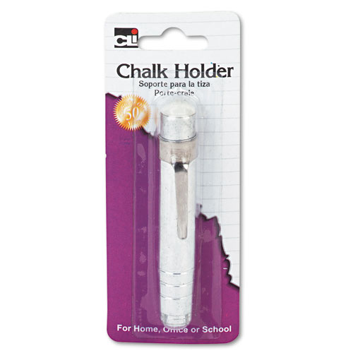 Image of Charles Leonard® Aluminum Chalk Holder, Silver