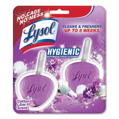 Image of Hygienic Automatic Toilet Bowl Cleaner, Cotton Lilac, 2/Pack