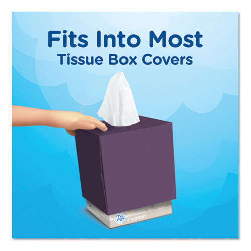 Plus Lotion Facial Tissue, 2-Ply, White, 56 Sheets/Box, 24 Boxes/Carton