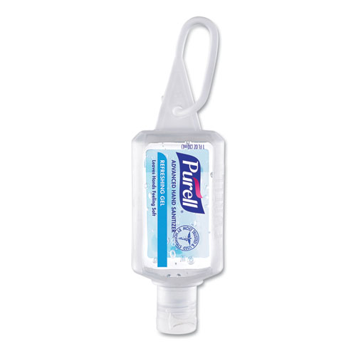 ADVANCED REFRESHING GEL HAND SANITIZER, CLEAN SCENT, 1 OZ FLIP-CAP BOTTLE WITH JELLY WRAP CARRIER, 36/CARTON
