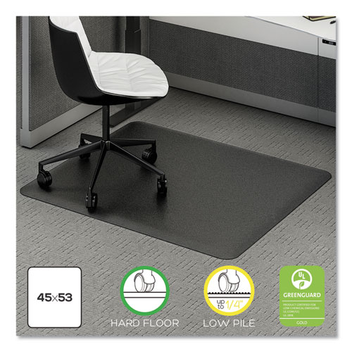 Image of Deflecto® Ergonomic Sit Stand Mat, 53 X 45, Black