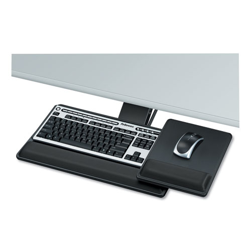Image of Fellowes® Designer Suites Premium Keyboard Tray, 19W X 10.63D, Black