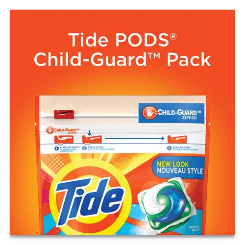 Image of Tide® Pods, Laundry Detergent, Clean Breeze, 35/Pack, 4 Pack/Carton