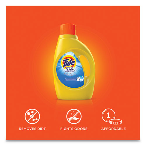 Simply Clean and Fresh Laundry Detergent, Refreshing Breeze, 64 Loads, 92 oz Bottle