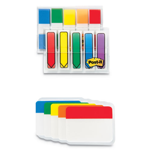 Flags and Tabs Combo Pack, Assorted Primary Colors, 230/Pack