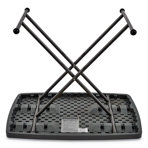 Image of Iceberg Indestructable Classic Personal Folding Table, 30W X 20D X 25 To 28H, Charcoal