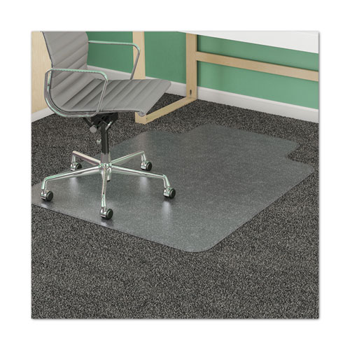 Image of Alera® All Day Use Non-Studded Chair Mat For Hard Floors, 36 X 48, Lipped, Clear