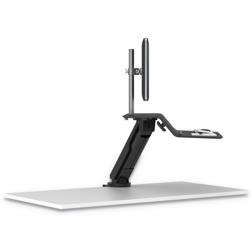Image of Fellowes® Lotus Rt Sit-Stand Workstation, 48" X 30" X 42.2" To 49.2", Black