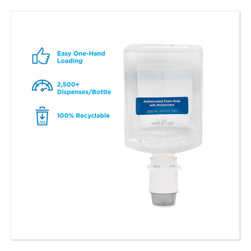 Image of Georgia Pacific® Professional Gp Enmotion Automated Touchless Antimicrobial Foam Soap Refill, Unscented, 1,200 Ml, 2/Carton