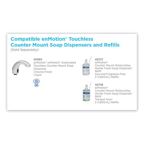 Image of Georgia Pacific® Professional Gp Enmotion Counter Mount Foam Soap Refill, Fragrance-Free, 1,800 Ml, 2/Carton