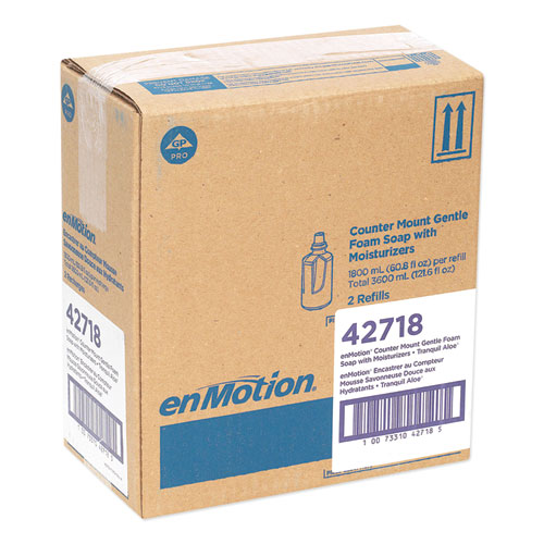 GP enMotion Counter Mount Foam Soap Refill, Tranquil Aloe, 1,800 mL, 2/Carton