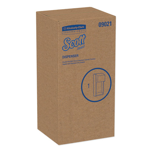 Image of Scott® Essential Srb Tissue Dispenser, 6 X 6.6 X 13.6, Transparent Smoke