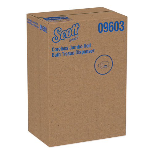 Image of Scott® Essential Coreless Jumbo Roll Tissue Dispenser, 14.25 X 6 X 9.75, White