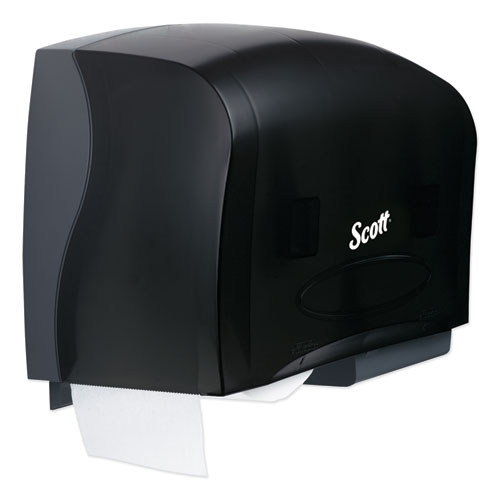 Image of Scott® Essential Coreless Twin Jumbo Roll Tissue Dispenser, 20 X 6 X 11, Black