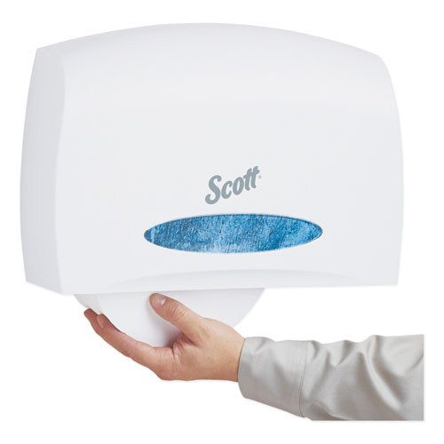 Image of Scott® Essential Coreless Jumbo Roll Tissue Dispenser, 14.25 X 6 X 9.75, White