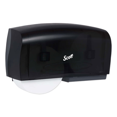 Scott® Essential Coreless Twin Jumbo Roll Tissue Dispenser, 20 x 6 x 11, Black