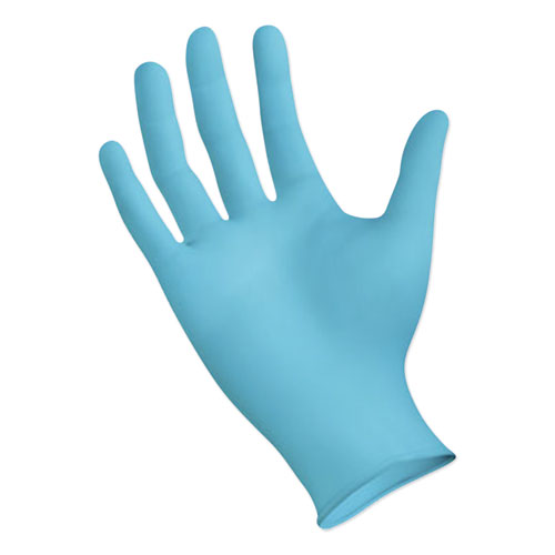 Image of Boardwalk® Disposable General-Purpose Nitrile Gloves, Large, Blue, 4 Mil, 1,000/Carton
