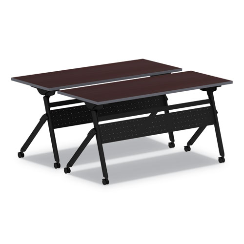 Image of Alera® Flip And Nest Table Base, 55.88W X 23.63D X 28.5H, Black