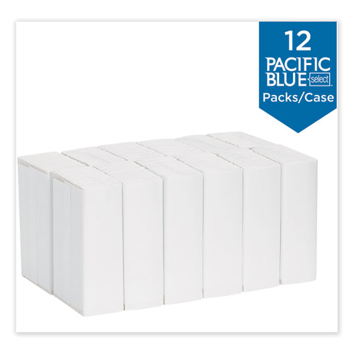 Image of Pacific Blue Select C-Fold Paper Towels, 2-Ply, 10.1 x 12.7, White, 120/Pack, 12 Packs/Carton